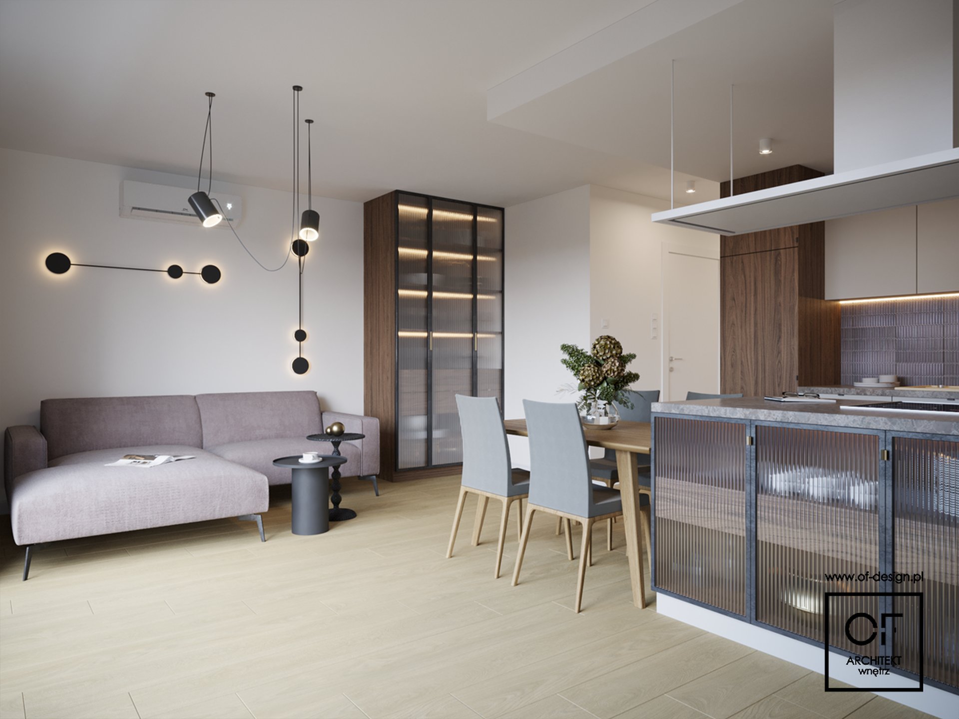 Okap wyspowy Metropolis White 